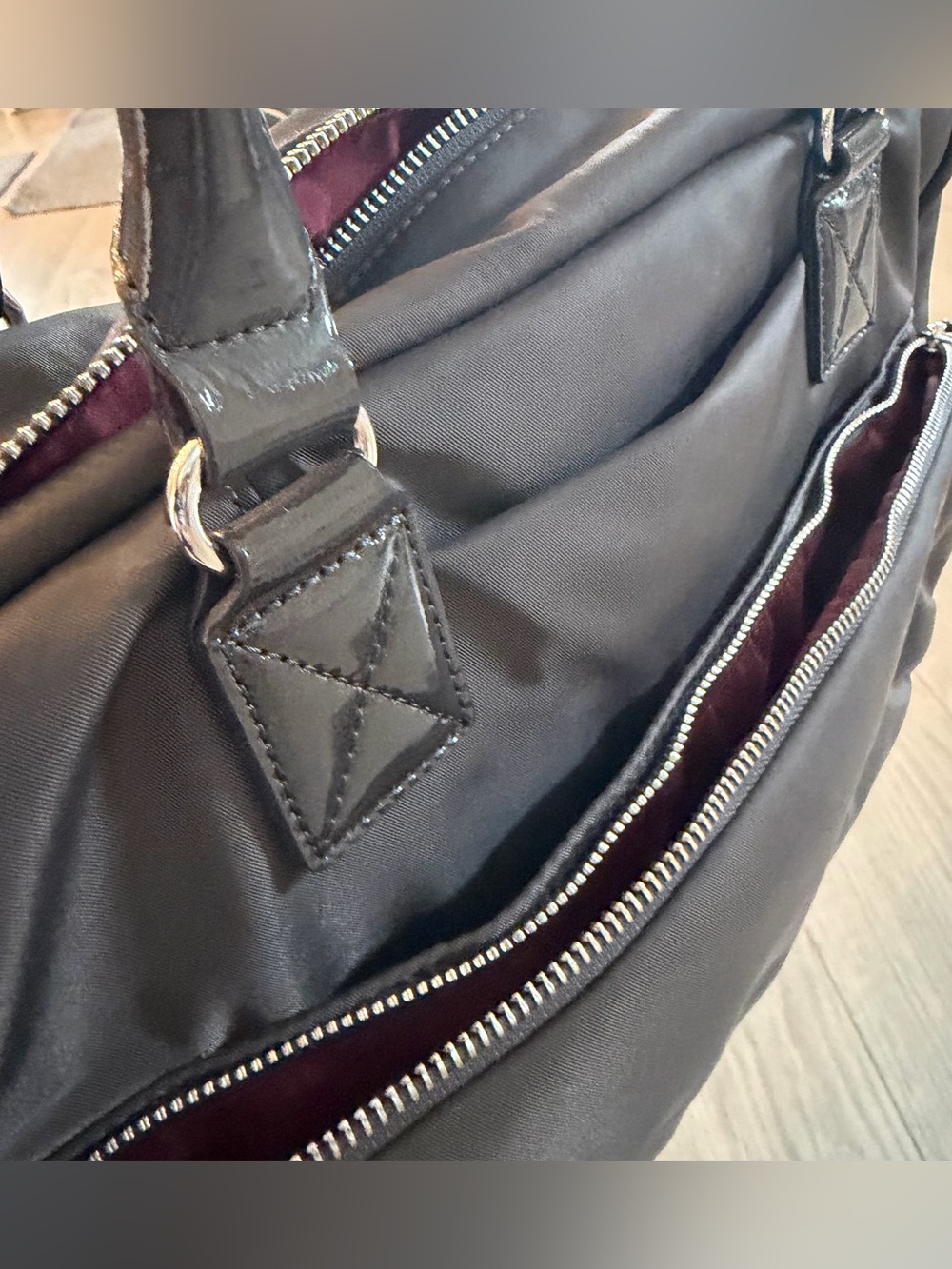 MZ Wallace Gramercy Large Satchel - Magnet/Grey - Picture 8 of 11